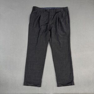 Lauren Ralph Lauren Pants Mens 38x30 Gray Heathered Straight Wool Blend Dress